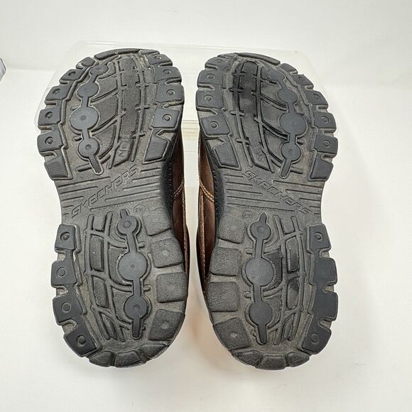 Skechers Mens 8 EW Braver Rayland Loafers Brown Leather Memory Foam‎ Low 64502EW - Picture 9 of 9